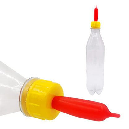 12-Pack Pritchard Nipple for Goats Milk Drink Bottle Nipple Soft Rubber Pritchard Teat for Small Animal Nursing Lambs Goat Kids Pup Dog Foal Calf Piglet Feed Orphaned