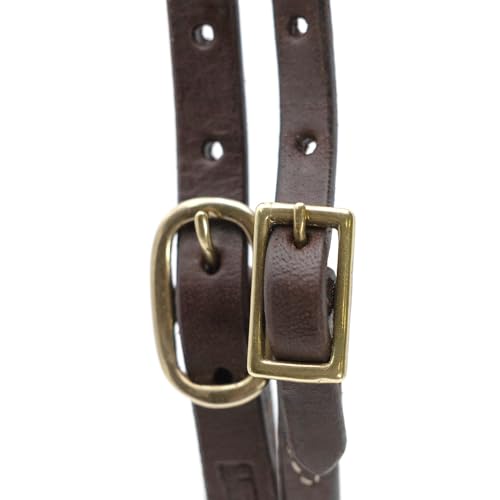 Jeffers LuxeLeather Heavy Oiled Leather Western Horse Headstall, Adjustable Harness Leather Bridle Tack for Riding, Training, Ranch, and Equestrian Use