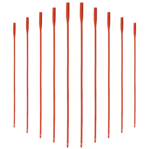 Rubber Lamb Feeding Tubes 16" x 16FR, for Goat Piglet Puppy,Red,10 Pack - color: 10 Pack, size: 16 FR