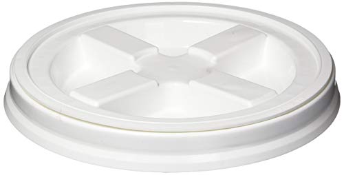Vittles Vault Gamma Seal Lid, White, Fits 3.5-7 Gal Buckets, 1 Pack