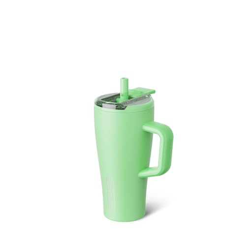 BrüMate Era Flip 20oz Kids Tumbler with Covered Flip Down Straw | 100% Leakproof Insulated Kids Cup | Made of Stainless Steel | Cup Holder Friendly | 20oz (Kiwi) - color: Kiwi, size: 20 Ounces
