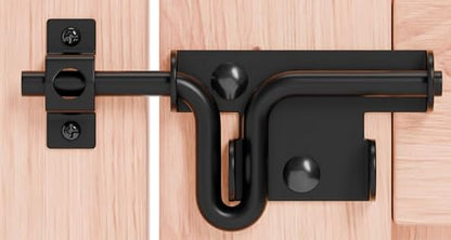 Heavy Duty Slide Bolt Gate Latch, Slide Latches with Padlock Hole, 1 Pack