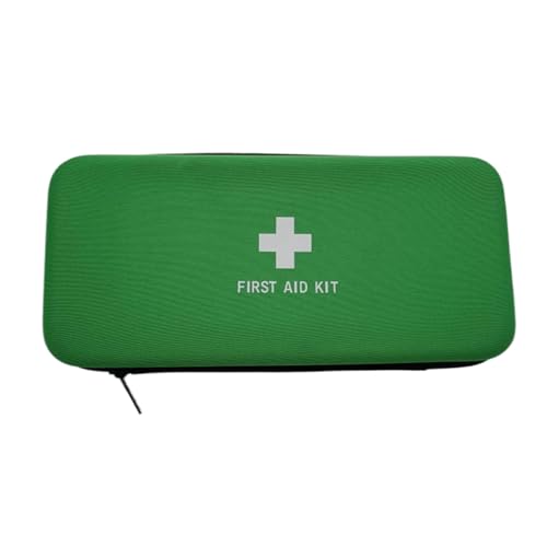 First Aid Hard Case Empty, Green BB EVA Medical Bag for Home, Health, Camping, Outdoors (10.4x4.7x2.4 inches) - color: Green BB