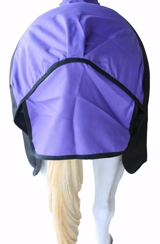 Challenger 1200D Horse Turnout Waterproof Heavy Weight Winter Blanket 5EE20PR - color: Purple/Black, size: 80 inches