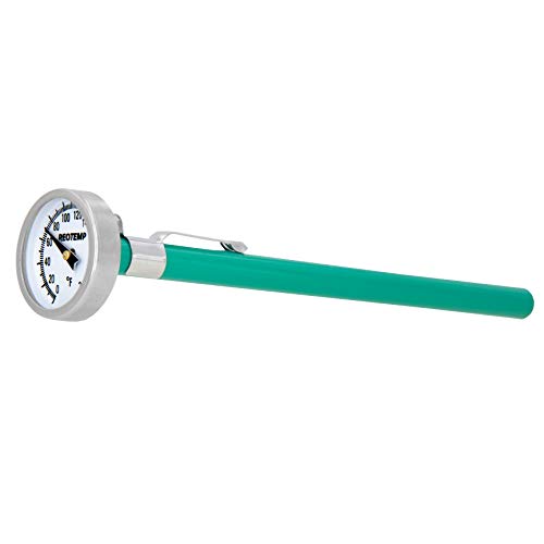 REOTEMP K79-3 Pocket Thermometer, Waterproof, 5" Stem, 1" Dial (0 to 220 Fahrenheit) - size: 0 to 220 Fahrenheit