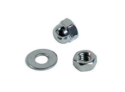 VistaView Stainless Steel Hand-Crimp Threaded Terminal for 1/4" Cable (Lot of 100) - size: Lot of 100