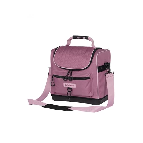 LeMieux Elite Pro Grooming Bag - Horse Grooming Bag - Strong Waterproof Denier Outer - Padded Adjustable Shoulder Strap - One Size - color: Mallow
