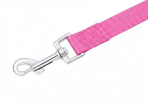 Long Dog Leashes for Medium,Large & Small Dogs Training 15FT/20FT/30FT/50FT/100FT - color: Pink, size: 1 Inch x 20 Feet