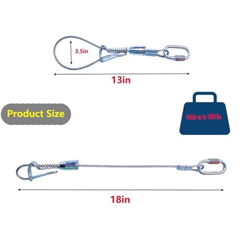2-Packer Goat and Deer Hunting Hanging Tool Set 304 Stainless Steel Quick-Release Hoof Hook Designed for Rapid Skinning and Processing Easy-disassembly Construction Holds up to 1200 lbs
