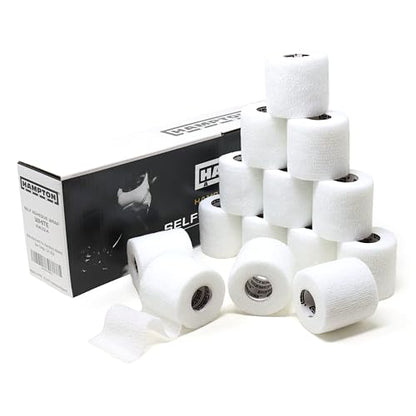 Hampton Adams Self Adhesive Bandage Wrap, Pet Safe, Cohesive Hold - color: White