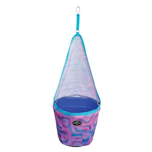 Professional's Choice Hanging Bucket Holder | Fits 5 Gallon Bucket | Hang Water Bucket on Trailer for Horses | 600D Polyester | Geometric Pattern - color: Geometric