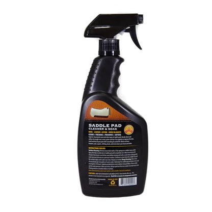 5 Star Equine Horse Saddle Pad Cleaner & Soak - Works on Horse Blankets, Wool and as a Leather Cleaner - Cleans, Freshens, Preserves & Softens 4-6 Equine Saddle Pads 24 oz. Spray Bottle