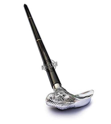 Brass Handle Victorian Telescope Foldable Wooden Walking Stick Cane Ideal Vintage Gift Men Women Father/Mother - style: Rabbit