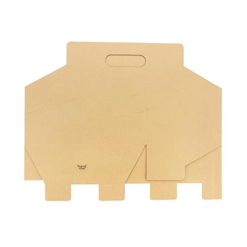 Karat [100ct Drink Carrier with Handle - Sturdy Paperboard Kraft Coffee Cup Carrier for Hot/Cold Beverages, Fits 10-32 oz Cups - Eco-Friendly, Disposable To-Go Drink Holder (6-Cup) - size: 6-Cup