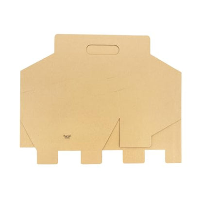 Karat [100ct Drink Carrier with Handle - Sturdy Paperboard Kraft Coffee Cup Carrier for Hot/Cold Beverages, Fits 10-32 oz Cups - Eco-Friendly, Disposable To-Go Drink Holder (6-Cup) - size: 6-Cup