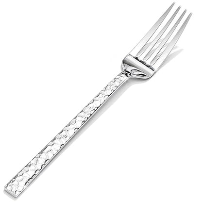 24 Piece Hammered Dinner Forks Set,18/10 Stainless Steel Forks, 8 Inch - size: 24-Piece