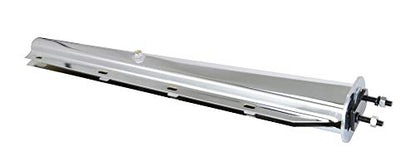 Stainless Steel Straight Spring Loaded Mud Flap Hanger 2-1/2" Bolt Spacing,30" Length.with Reflective Plate