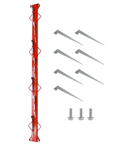 6ft Woven Wire Fence Stretcher Bar with 7 Wedges - size: 6ft