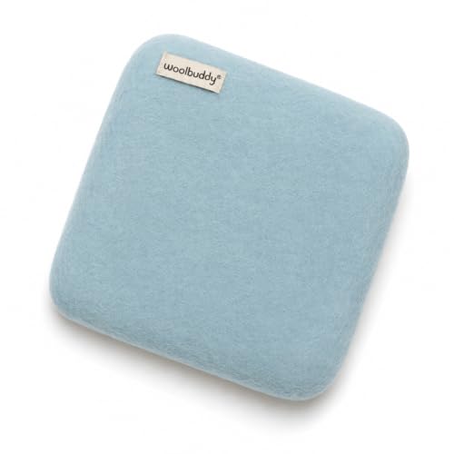 Woolbuddy Needle Felting Mat 10 x 10 x 1.5 Inch (Blue), Pure Wool Felt Pad - color: Blue