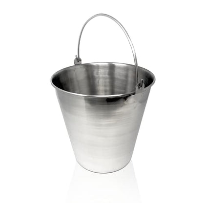 Lab Bucket Stainless Steel Perfect for Medical, Laboratory and Veterinary Applications (12 QT) - size: 12 QT