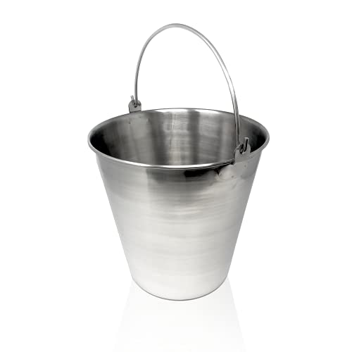 Lab Bucket Stainless Steel Perfect for Medical, Laboratory and Veterinary Applications (16 QT) - size: 16 QT