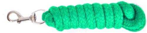 8' Braided Cotton Lead Rope - color: Lime