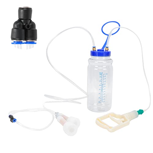 Milking Machine, Goat Milking Machine,Manual Goat Milker,Single Head Milker with Vacuum Pump,2L Sheep Milking Machine for Farm,for Homesteaders and Small Dairy Goats (Single Sided) (Double Sided) - size: Double Sided