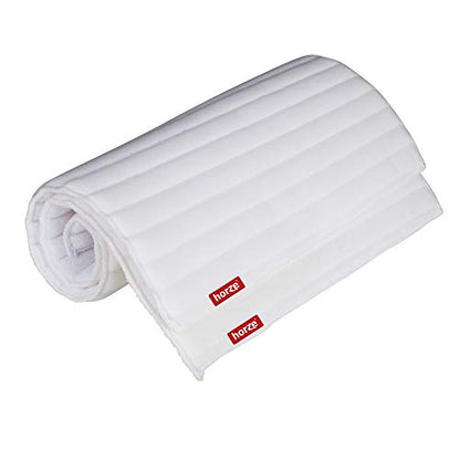 HORZE Rear Leg No Bow Equine Standing Wraps Pair - Off-White - Pony - color: Off-White, size: Pony
