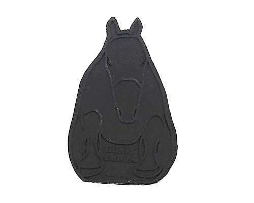 Grewal® Equestrian Grooming Bundle Kit - Comfy Pet Grooming & Bathing Glove - Oval Face Soft Bristles - Great for Thin & Sensitive Skin (Black) - color: Black