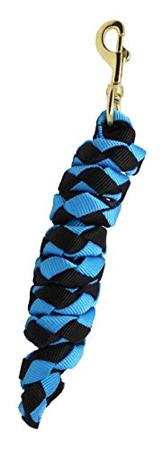 Nylon Horse Neoprene Padded Blue Nylon Halter Brass Hardware w/Rhinestones 606172SB - color: Sky Blue