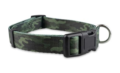 Limeloot Camo Dog Collar, Adjustable Camouflage Pattern Dog Collar for Male and Female Dogs, Small - color: Camo, size: Small
