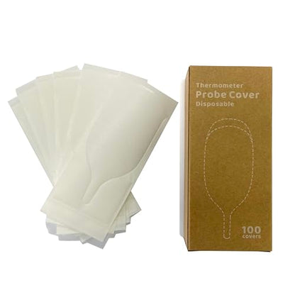 Disposable Cover for Rectal Thermometers - Special for Large Display & Short Probe Baby/Pet Rectal Thermometers (Covers -100 pcs)