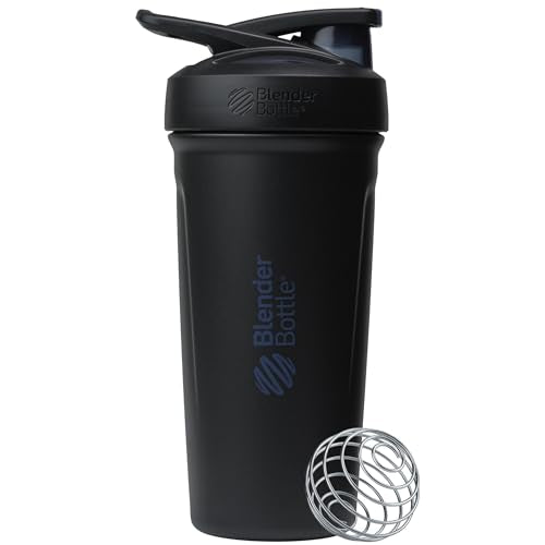 BlenderBottle Sport Flip Stainless Steel Shaker Bottle 24 oz Black - color: Black - New, size: 24 Ounces, style: Flip