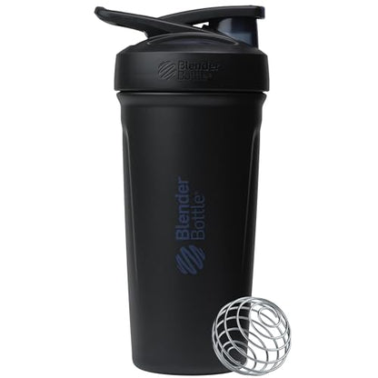 BlenderBottle Sport Flip Stainless Steel Shaker Bottle 24 oz Black - color: Black - New, size: 24 Ounces, style: Flip