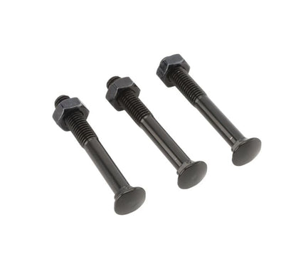 Industrial Square 2" x 2 1/2" Frame Fulcrum Strong Arm Gate Latch - Black