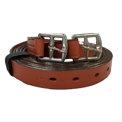 Soft Leather Stirrup Leathers with Stainless Steel Hardware, These 1" Wide Leathers Come with a One-Year Warranty.-Pair - color: Chestnut, size: 60" (Extra Long)