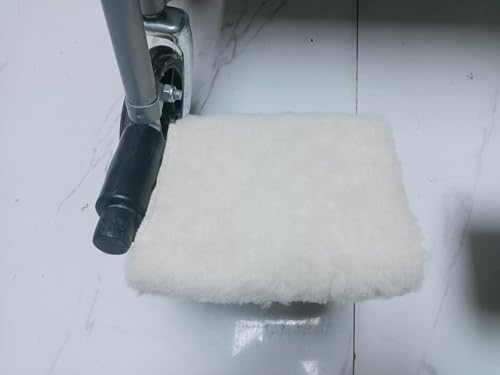 Faux Synthetic Sheepskin Bed Pad Wheelchair Blanket Wheelchair Leg Rest Pad Foot Protectant Recliner Leg Cushion Footrest Cover Foot Armrest Covers Footplate Protector(Apricot) (Footrest Pads) - size: Footrest Pads