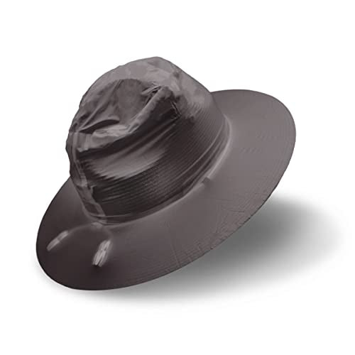 Phillips Brush Reusable Rain Cap Protective Hat Cover & Carrying Bag - color: Smoke, size: X-Large