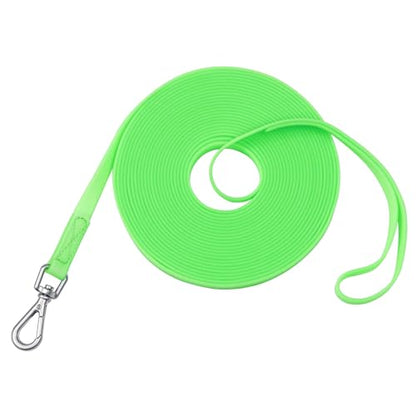 Waterproof Dog Training Leash 50FT 30FT 15FT 10FT 5FT Heavy Duty Recall Long Lead for Large Medium Small Dogs - color: Transparent Green, size: 5FT