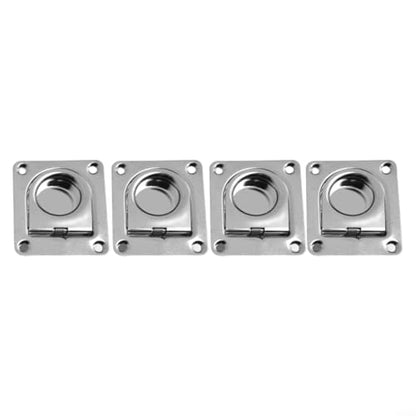 Flush Mount D-Rings, Recessed Tie Down Anchors, For Cargo In Boats Trailers Trucks Flatbeds, Industrial Fasteners Crafted For Reliable Load Security