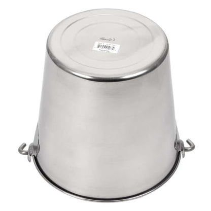 Lindy's 6-Quart Stainless Steel Bucket, Durable Seamless Bucket for Many Home Tasks, Carry Water or Milk, Fill with Food, Use as a Flower Pot, Cleaning Bucket, Table Centerpiece and Much More - size: 6 quarts