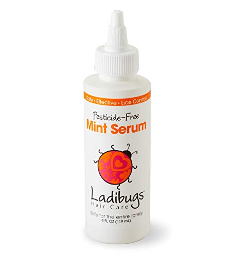 Ladibugs Lice Elimination Mint Serum - Natural Head Lice & Nit Treatment | Highly Effective Head Lice & Nit Fix, Safe Removal for Kids and Entire Family - style: Mint Serum, 4oz