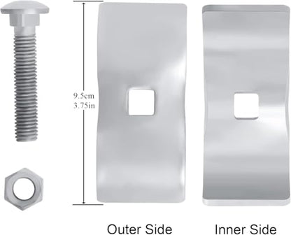 10Sets Dog Kennel Panel Clamps Chain Link Fence Clamps, 1-3/8’’ Fence Parts