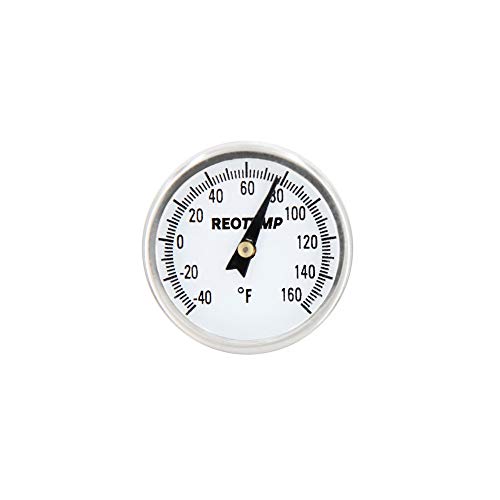 REOTEMP K79-2 Pocket Thermometer, Waterproof, 5" Stem, 1" Dial (-40 to 160 Fahrenheit) - size: -40 to 160 Fahrenheit