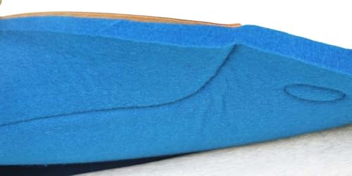 CHALLENGER 32x30 Horse Saddle PAD Western Contoured Wool Felt Moisture Wicking Brown 39209 - color: Turquoise Blue, size: 30" Spine x 15" Drop