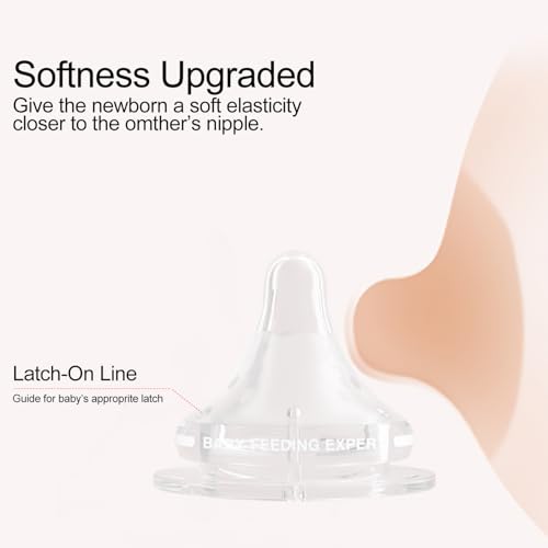Natural Glass Baby Bottles Gentle & Slow Flow, Newborn Breastfeeding Bottle with Anti Colic Nipple for 0 Months Babies, 3 Packs (White (5 Ounce), 1 Count (Pack of 3)) - color: White (5 Ounce)