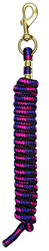Weaver Equine Performance Lead Rope, Long Horse Lead Rope with Quick Halter Attachment, Soft Comfort Grip, Barn Horse Tack for Daily Use & Showing