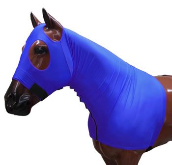 Showman Breathable Lycra Hood w/Zipper Neck - color: Pink, size: Medium