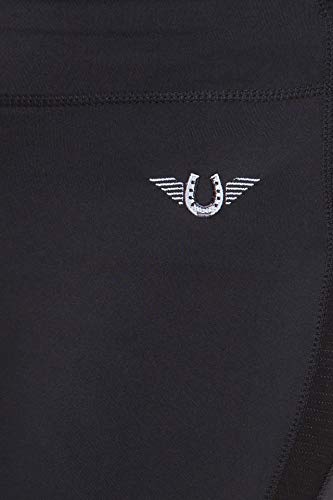 TuffRider Women's Ventilated Schooling Tights - color: Black/Black, size: Medium
