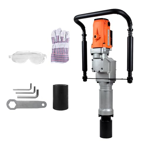 2200W Electric T Post Driver with 2 Sleeves (55/70mm), 110V